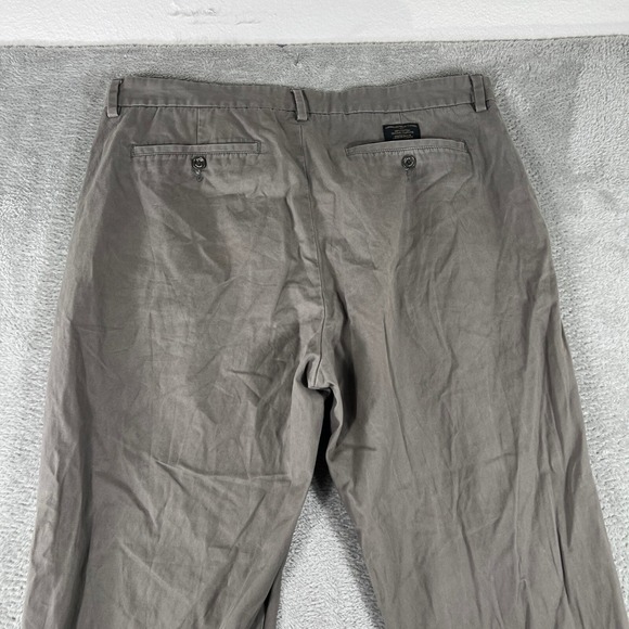 Banana Republic Emerson Chino Pants Mens 38x32 Gray Slim Fit Casual Trousers - Picture 6 of 12
